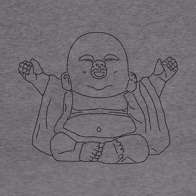 Buddha Baby - Dark on Light by draftsman